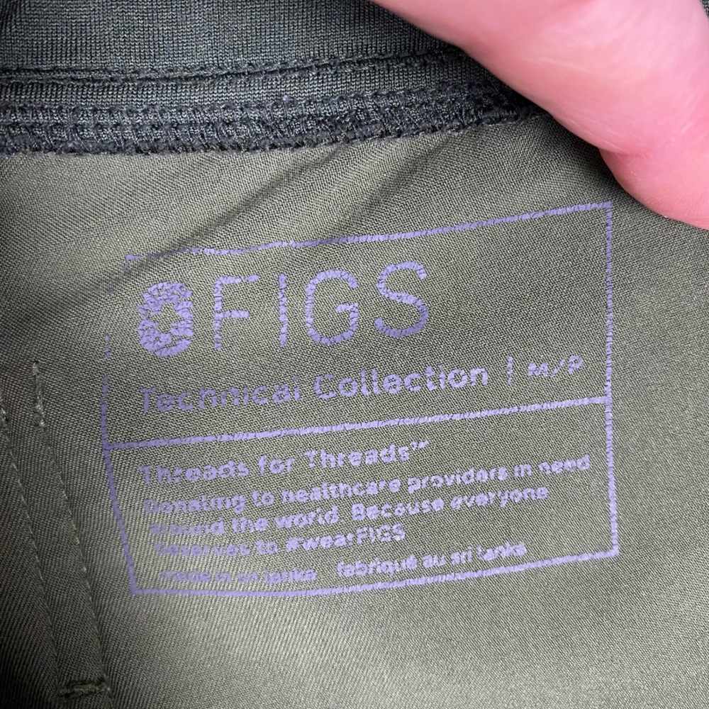 FIGS Zamora Technical Collection Jogger Scrub Pants Petite Womens MP Spruce - Picture 6 of 10